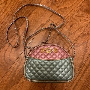 Gucci Trapuntata Mini Quilted Metallic Crossbody